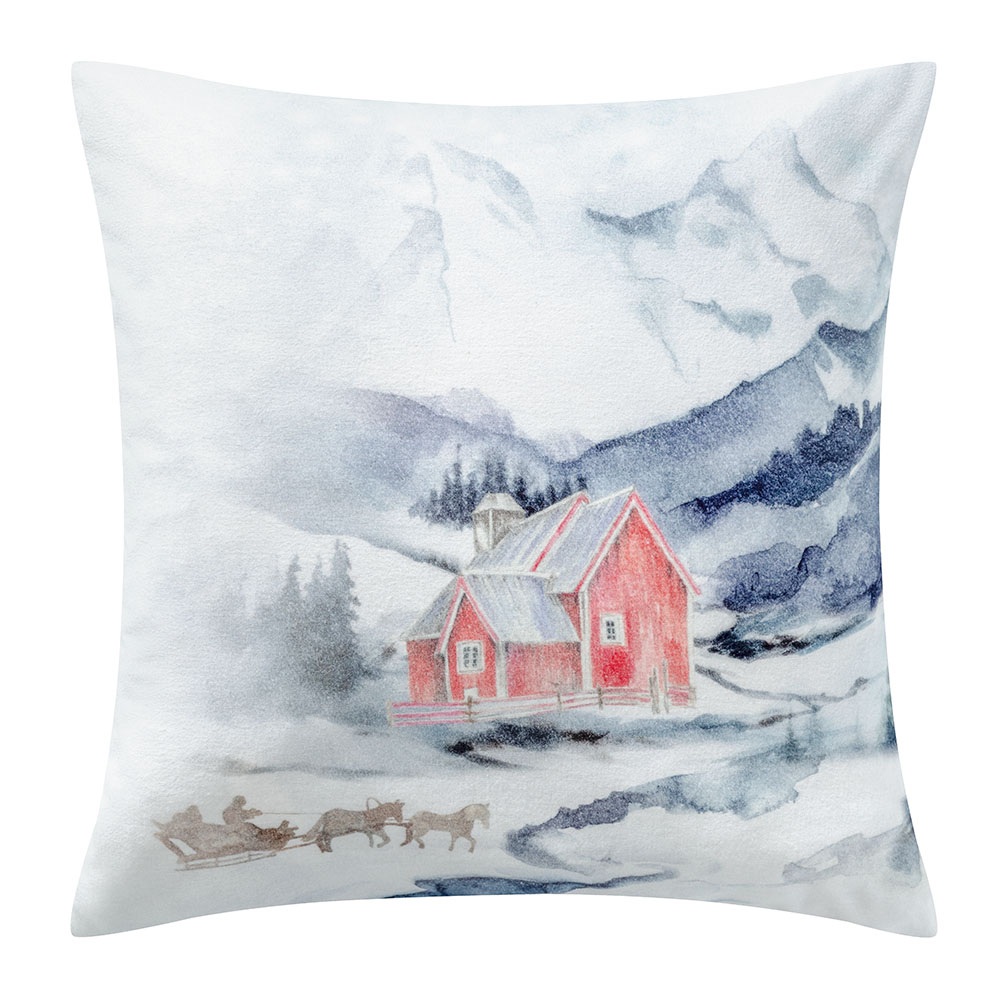 Estella Kissenhülle Sleigh ride 8361 - 50x50cm - Fb. Schnee