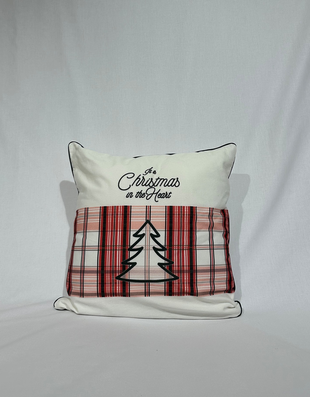 Dekokissen Christmas Karo - 45x45cm - Fb. Bunt
