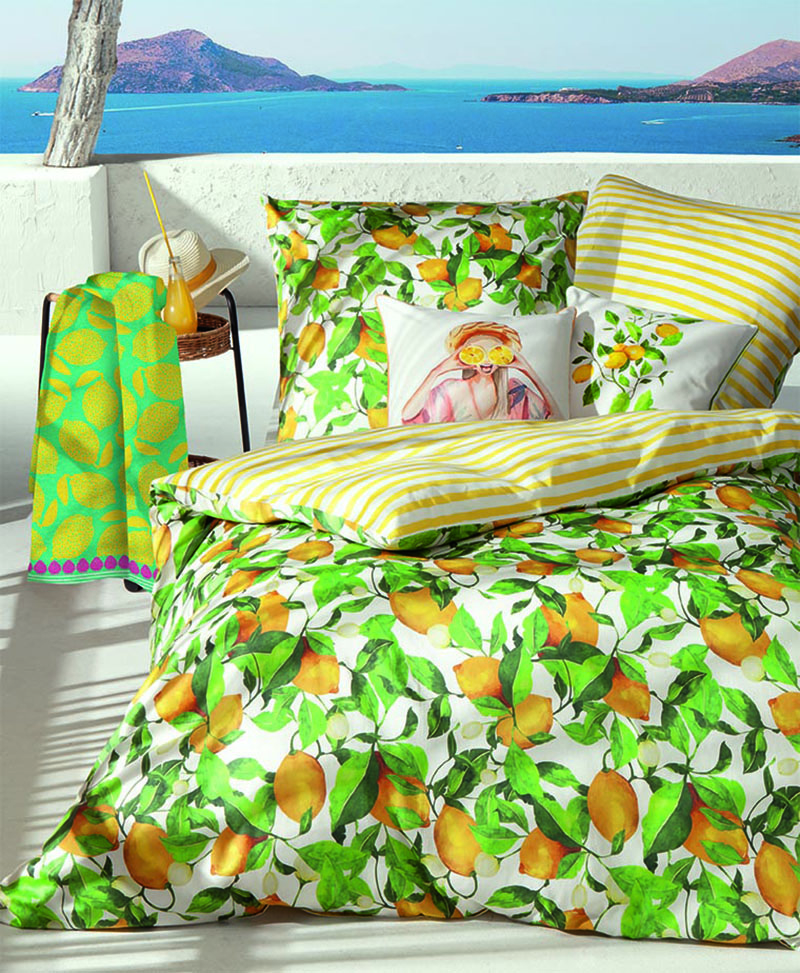 Kinzler Bettwäsche Zitrone KH