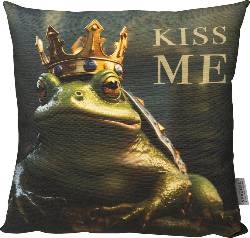Sprügel Dekokissenhülle Kiss me Frog