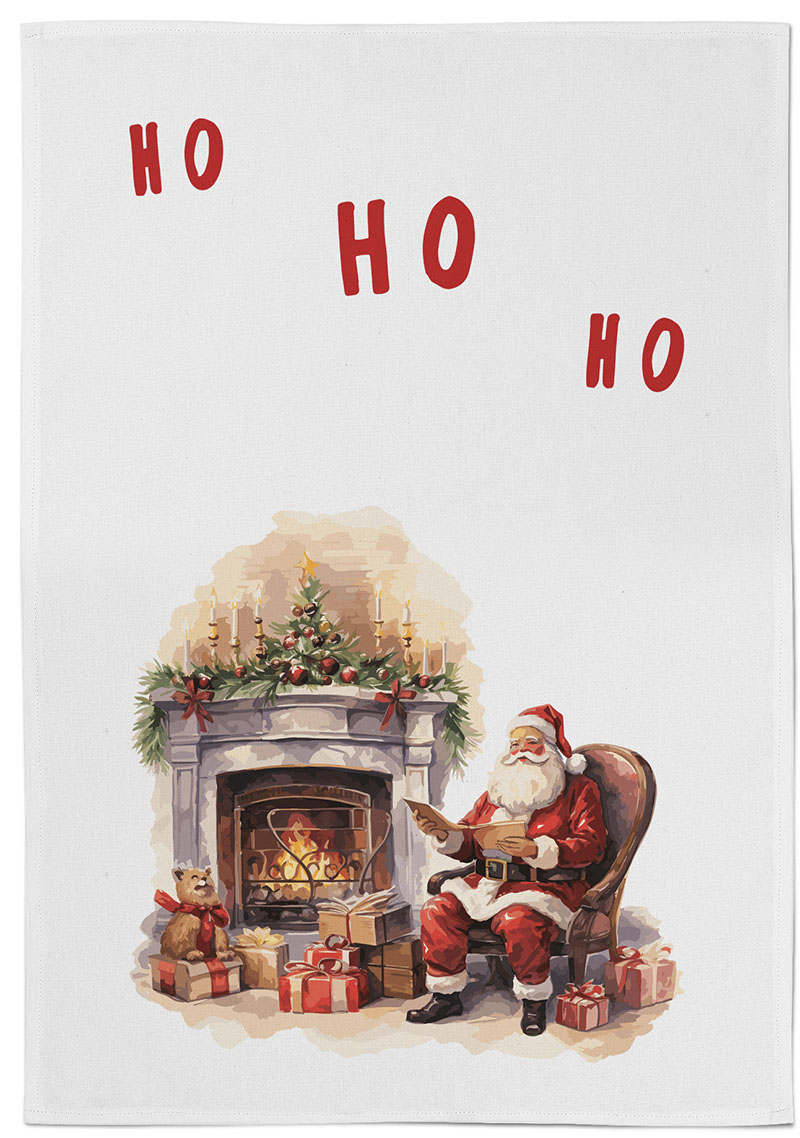 Bettenring Geschirrtuch "Weihnachtsmann" - 50x70cm