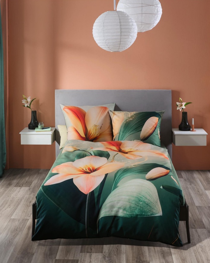 Kaeppel Satin Bettwäsche Magic Dust 0558 - Fb. 637 apricot