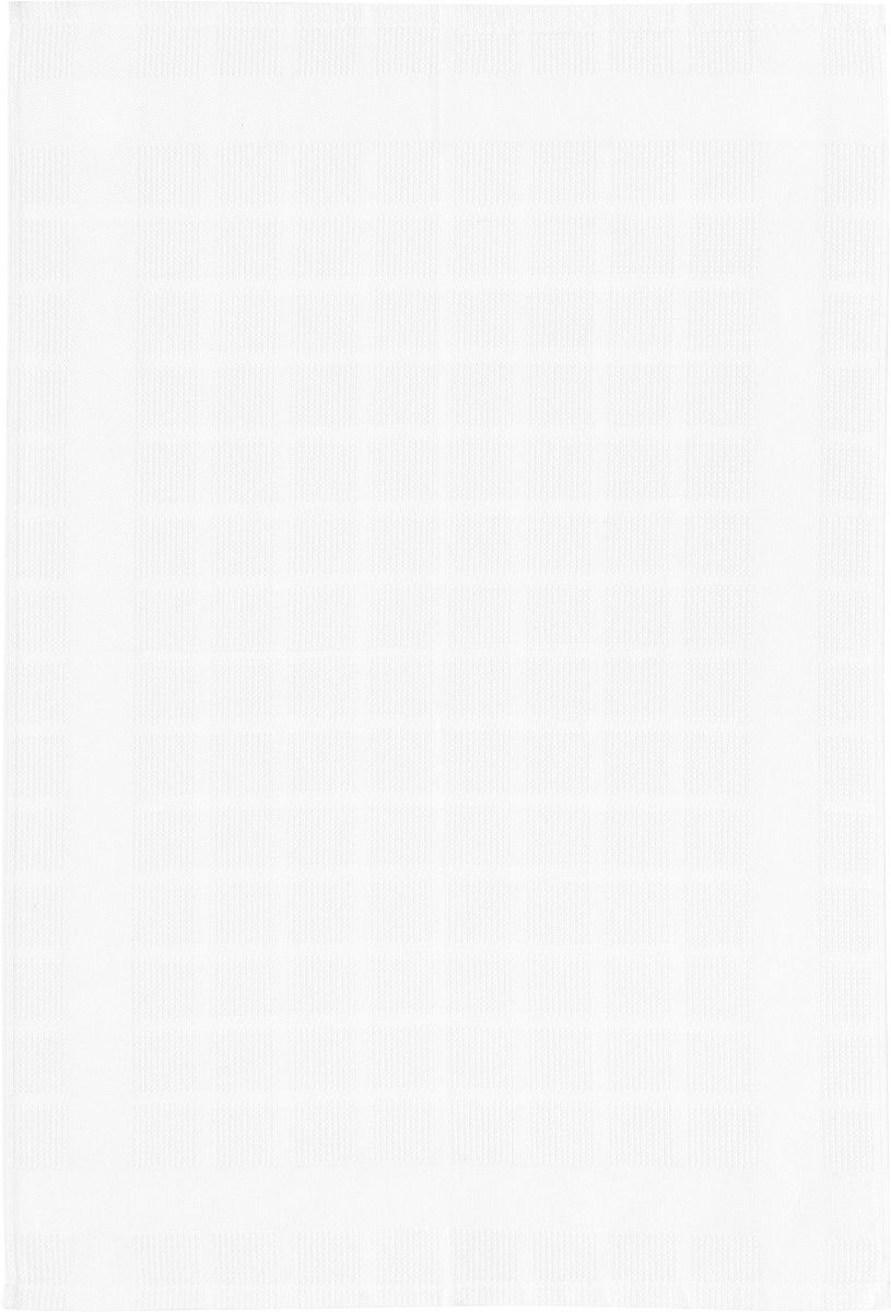 Kracht Küchentuch Waffelpiqué KARO - Fb. weiß - 50x70cm