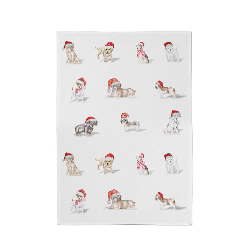 BR Geschirrtuch Hundewelpen - 50x70cm