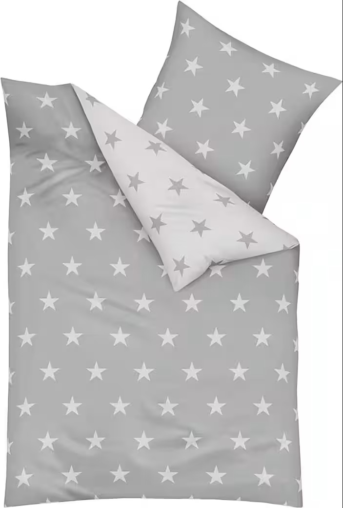 Kaeppel Bettwäsche STARS 327 - Fb. 549 Schiefer