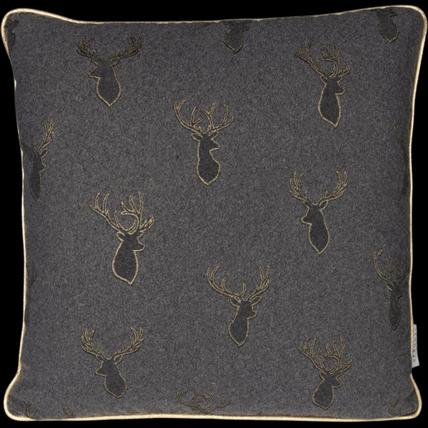 Sprügel Kissenhülle Homey Deer - 50x50cm - Fb. schwarz