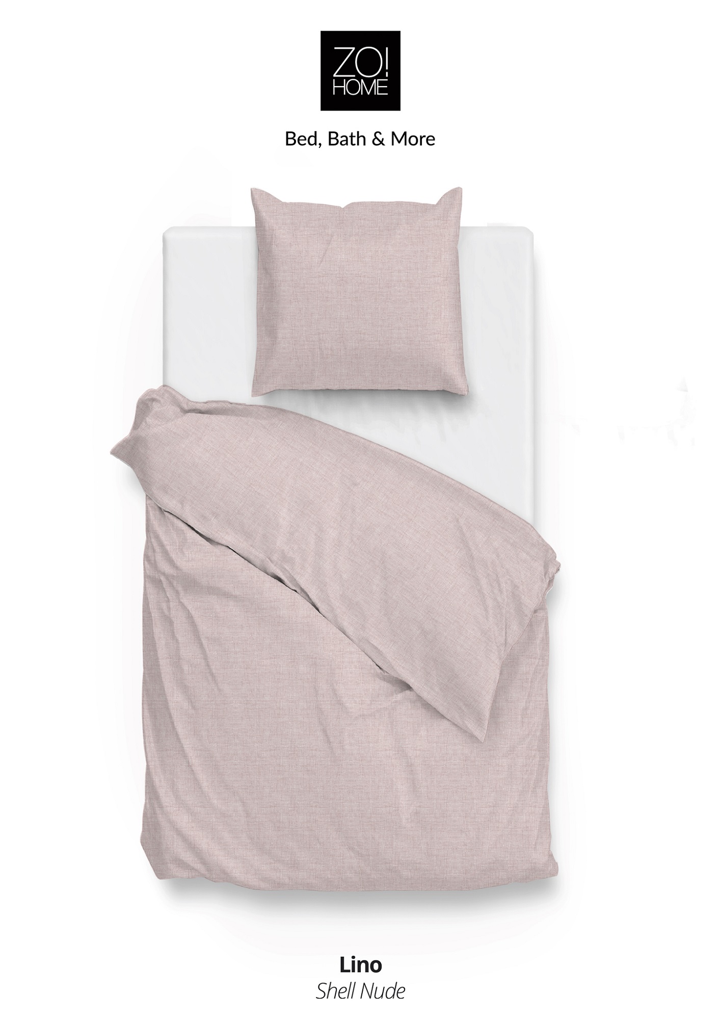 Heckett Lane Bettwäsche Zo!Home Lino Fb. Shell Nude
