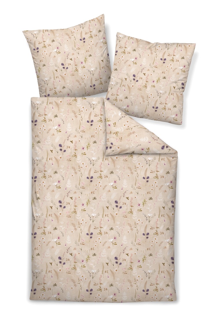 Janine Mako-Satin Bettwäsche Milano 45047 - Fb. 07 creme Perle