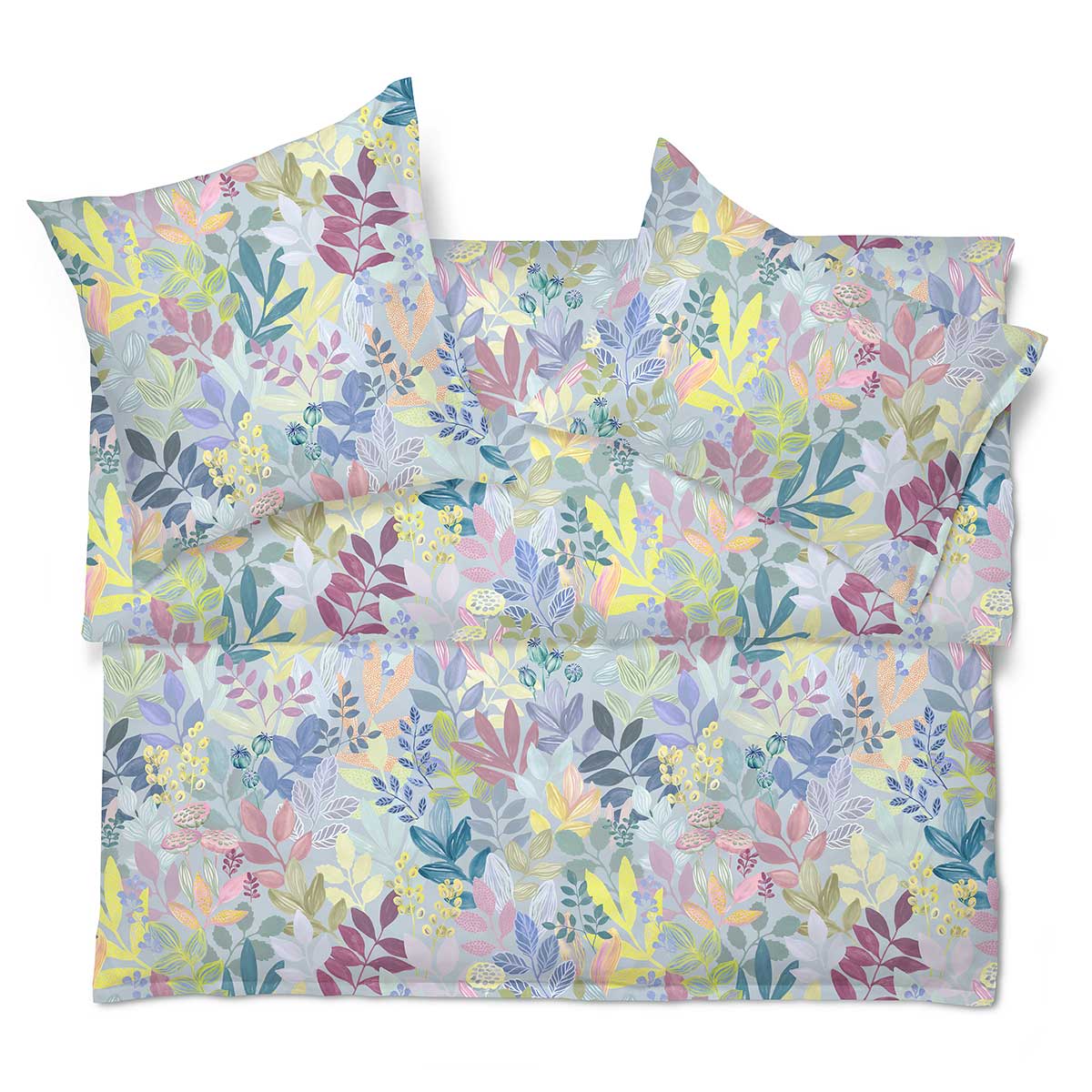 Satin-Nobless Kissenbezug Schlossberg Frida Fb. bleu