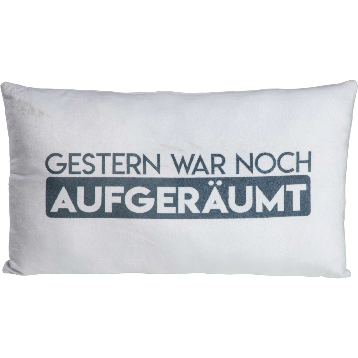 Stuco Sprüche Dekokissen "Aufgeräumt"